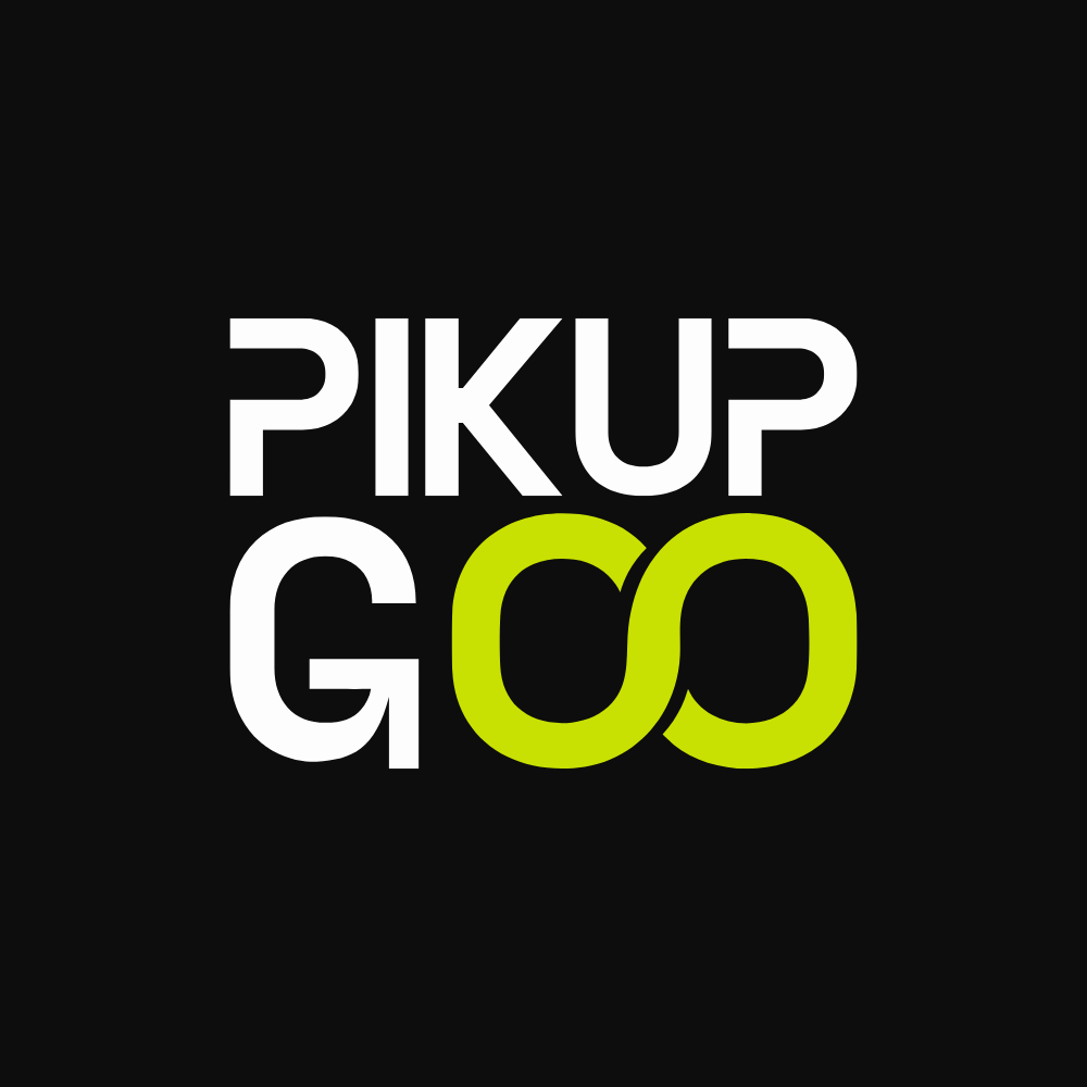 Pikup Go pickup and porter delivery service brand logo design