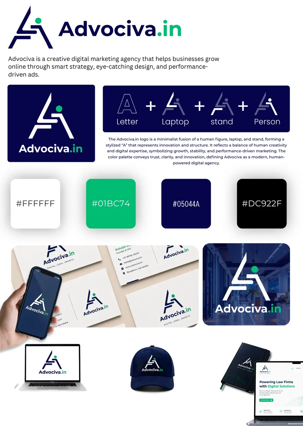 Brand Identity Design portfolio cover by Muhammed Sanal, Thalassery
